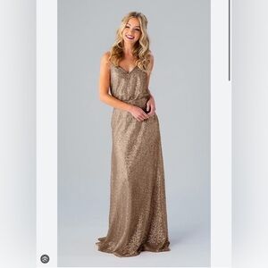 Kennedy Blue Sasha Bridesmaid Dress in Bronze.